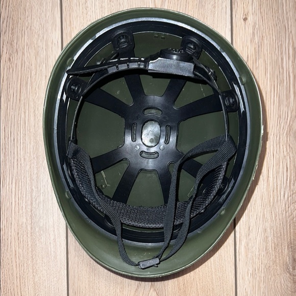 Kids Army Green Costume Helmet - Picture 4 of 11